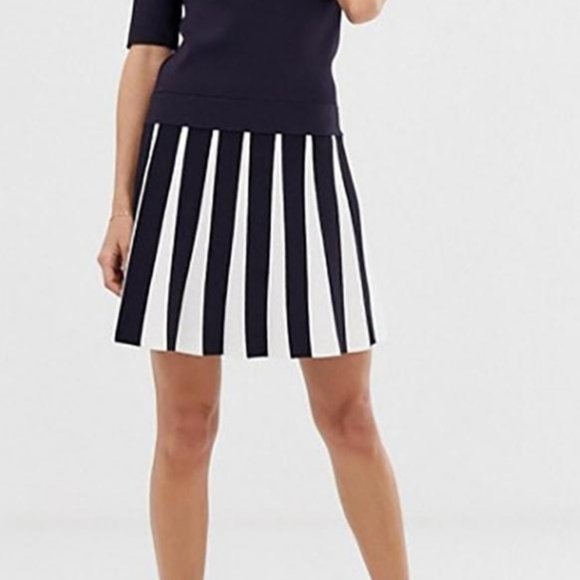 TED BAKER Navy Hethia Knit dress - Picture 3 of 4